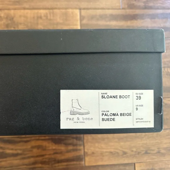 new rag & bone Sloane Boot - Suede Lace Up Ankle Boot - Picture 5 of 6